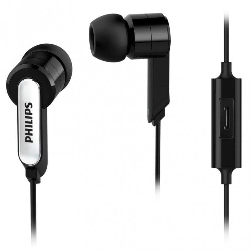 Philips Auriculares Philips SHE1405 10 filaires intra-auriculaires noirs avec micro et télécommande
