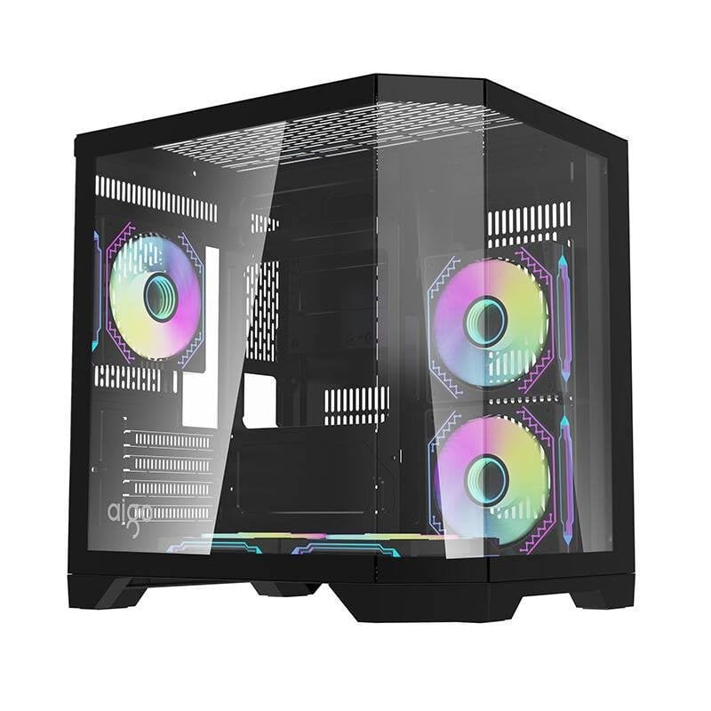 darkflash Boîtier PC Darkflash FT350 Mini Tower 5 ventilateurs ARGB Black