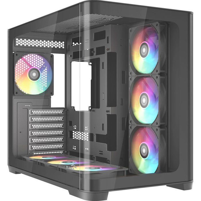 Boitier PC - SAMA - V60 - Black - Cube - Format ATX