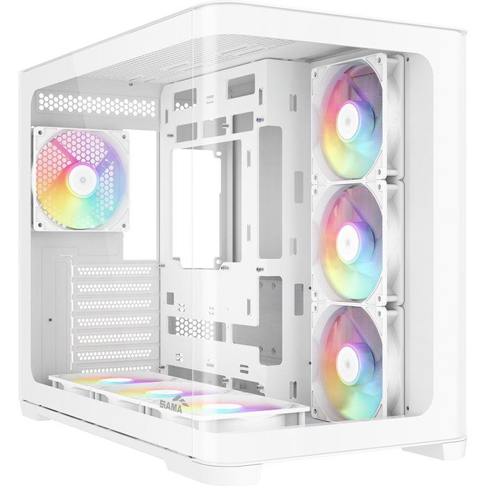 Boitier PC - SAMA - V60 - White - Cube - Format ATX