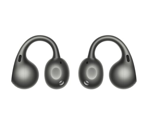 Oppo Enco Clip2 Casque Bluetooth 6.1 sans Fil, Son Dynaudio, jusqu'à 40 h de Batterie, IP55, Ultra léger 5,2 g, Annulation du Bruit d'appel, Gris