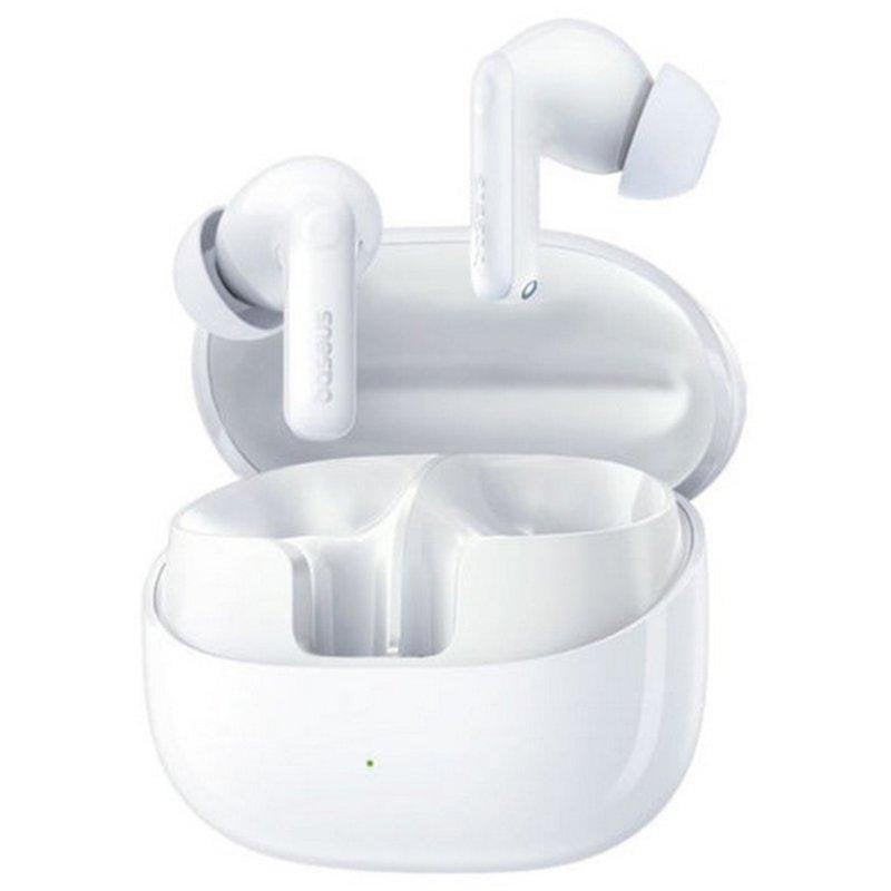 baseus Auriculares Baseus Bass PRO BP1 sans fil Bluetooth 6.0 avec réduction de bruit adaptative White
