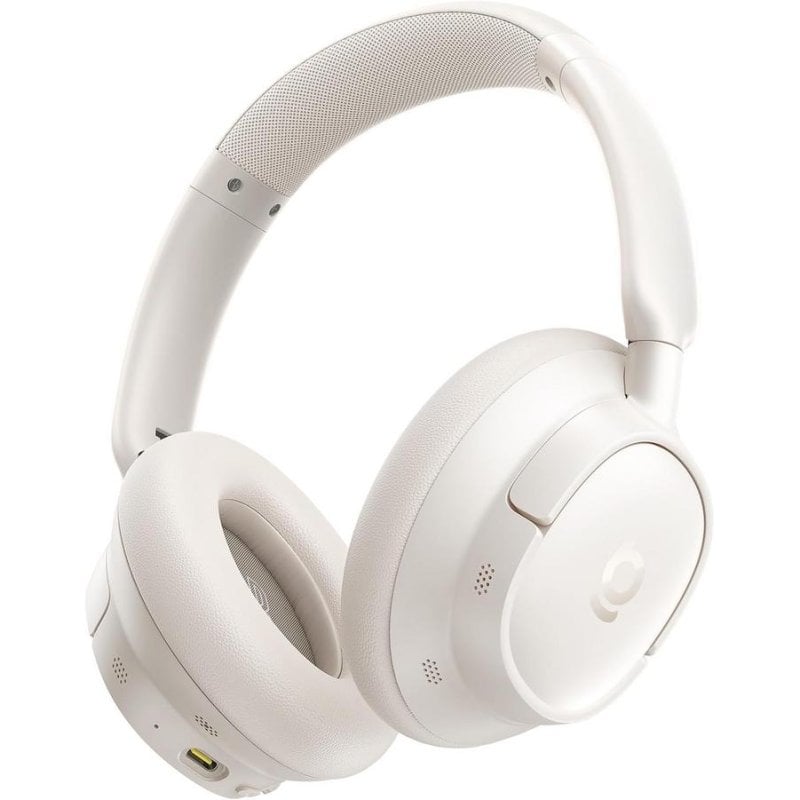 baseus Auriculares Baseus Bass BH1 NC sans fil Bluetooth 6.0 avec réduction active du bruit Off-White
