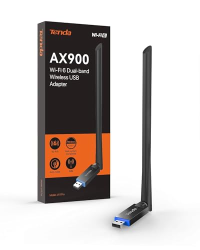 Tenda Tarjeta de Red Tenda U11 PRO USB Wi-Fi 6E 886 Mbit s Antenne Externe