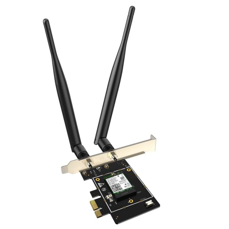 Tenda Carte Réseau Tenda E33 PCI Express 2402 Mbit s Tri-bande Wi-Fi 6E Bluetooth 5.2