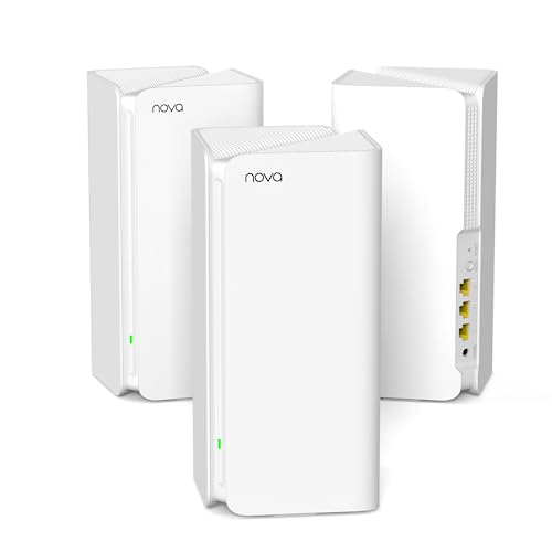 Tenda Nova Mesh MX15 Pro(3 Paquet) WiFi 6 AX 5400Mbps - Système Mesh WiFi 6 - Couverture de 360㎡(4200ft²) - Installation Facile - Rapport de Test de Vitesse - 200 appareils connectés
