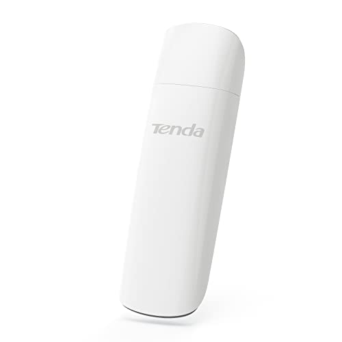 Tenda AX1800 Clé WiFi, Adaptateur USB 3.0 Wi-FI, Dongle WiFi, USB 3.0 Double Bande, MU-MIMO, 1800Mbps pour PC Desktop Laptop, Compatible avec Windows 11 10, Blanc (U18)