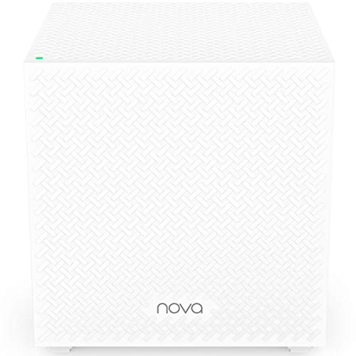 Tenda Mesh WiFi Nova MW12 2pack AC 2100 - Tri-Bande Système Mesh WiFi pour Toute la Maison - Couverture WiFi 350m²- 3 Ports Gigabits - Contrôle Parental - Remplacement de Répéteur Routeur WiFi