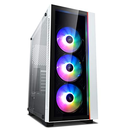 deepcool DeepCool Matrexx 55 V3 ADD-RGB 3F Verre Trempé USB 3.0 White