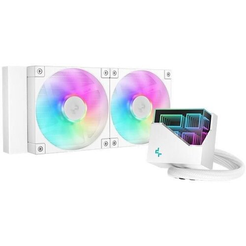 Refroidissement PC - DEEPCOOL - LT240 WH ARGB - 12 cm - 600-2400 tr min - White