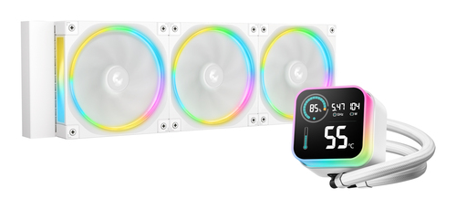 deepcool Refrigeración Líquida DeepCool LQ360 ULTRA WH 360mm 3 Ventiladores LCD ARGB