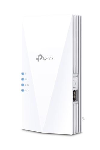 TP-Link Répéteur WiFi 6 Mesh (RE600X), Amplificateur WiFi AX1800 Couvre jusqu'à 100 m², WiFi Extender, WiFi Booster, 1 Port Ethernet Gigabit, Compatible avec Toutes Les Box Internet - Noir