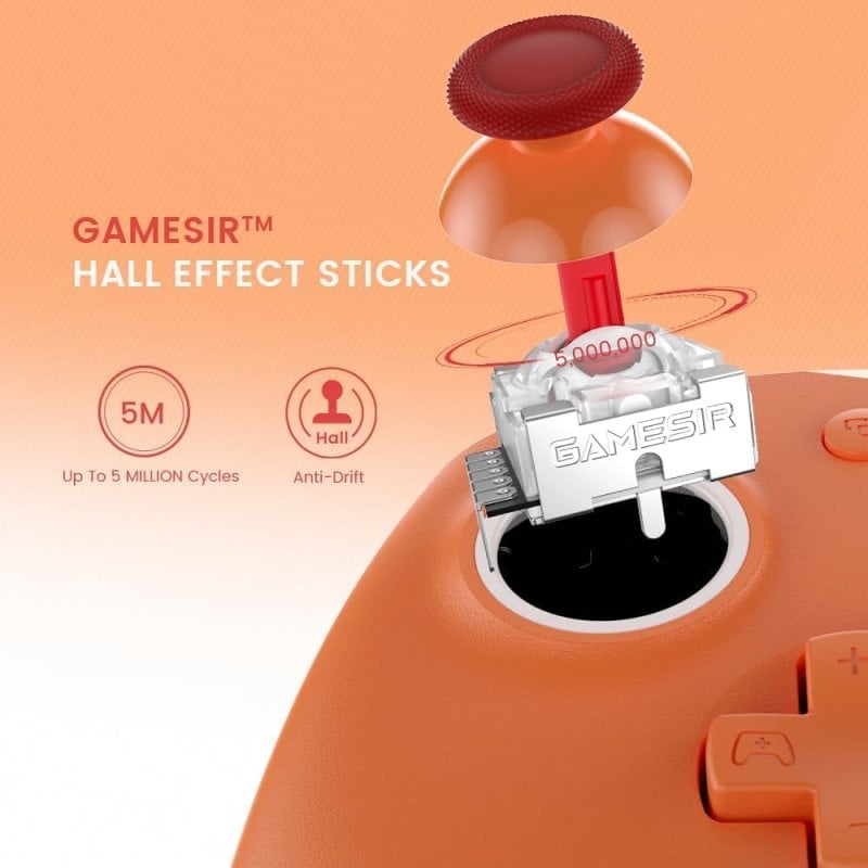 gamesir Manette GameSir G7 SE Orange à effet Hall USB pour Xbox Series PC