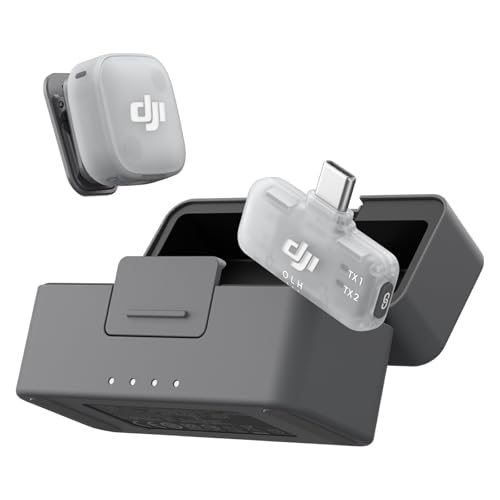 DJI Mic Mini 2 (1 TX 1 RX Mobile boîtier de Recharge), Micro Cravate sans Fil pour iPhone 17 16 15 et Android Tablette PC, prêt à l’Emploi, Batterie 24h, ultraléger, vlog, Diffusion en Direct