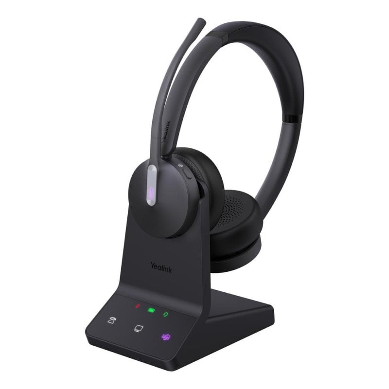 Yealink Auriculaires Yealink WH64 Dual Teams sans fil Bluetooth avec Réduction de Bruit pour bureau et call center noirs
