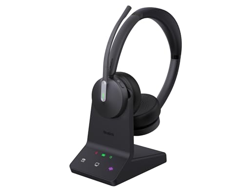 Yealink WH64 Dual UC Casque sans Fil Arceau Bureau Centre d'appels Micro-USB Bluetooth Noir