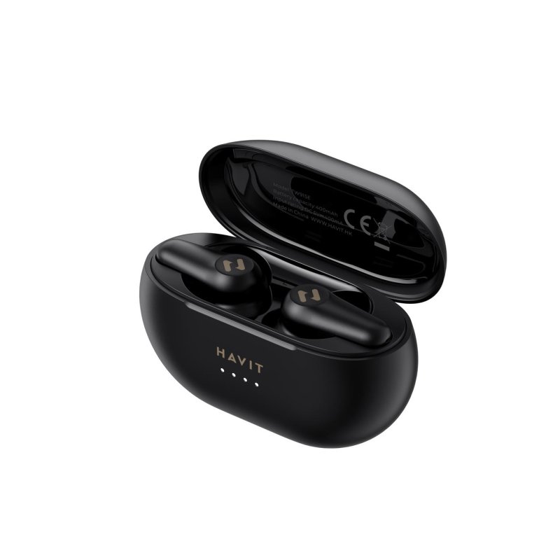 havit Ecouteurs Havit TW915E intra-auriculaires sans fil Bluetooth TWS pour appels et musique noirs
