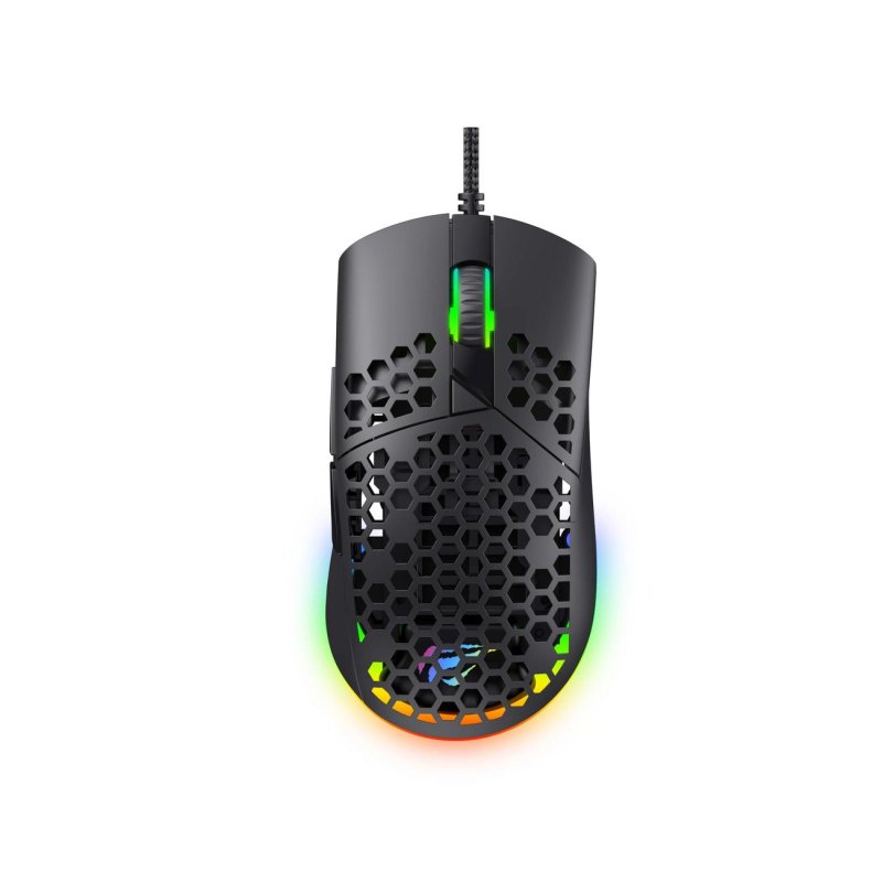 havit Souris Havit MS1036 Filaire USB 7200DPI Black 7 Boutons Ambidextre RGB