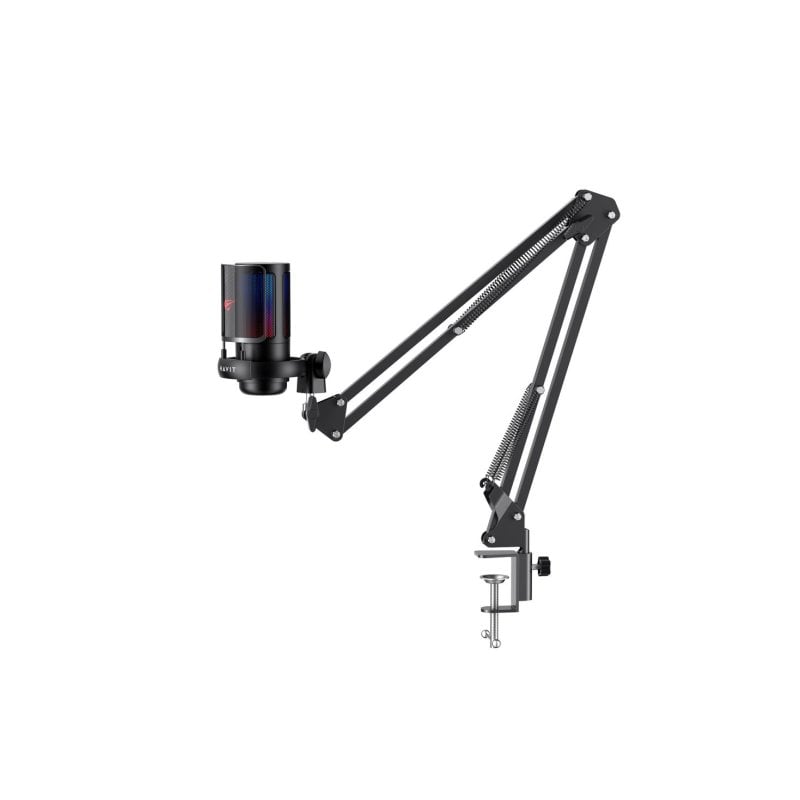 havit Microphone Havit GK50 Pro USB cardioïde réduction de bruit support