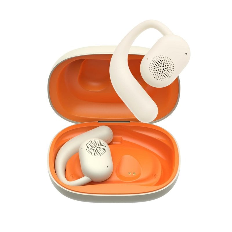 havit Ecouteurs Havit OWS914 sans fil Bluetooth TWS pour appels et musique, réduction de bruit, IPX5, beige