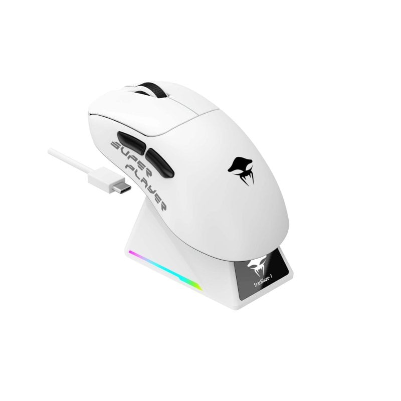 havit Souris Havit StarBlaze-1 Filaire Sans Fil 26000 DPI Black White 6 Boutons Léger