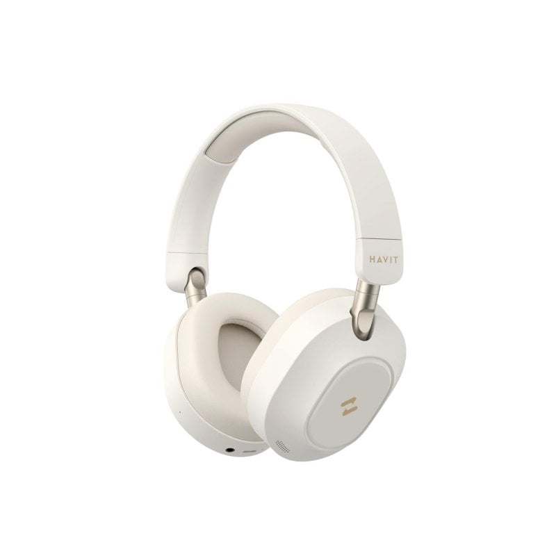 havit Casque Havit 6939119081430 sans fil Bluetooth pour musique et usage quotidien avec réduction de bruit, beige