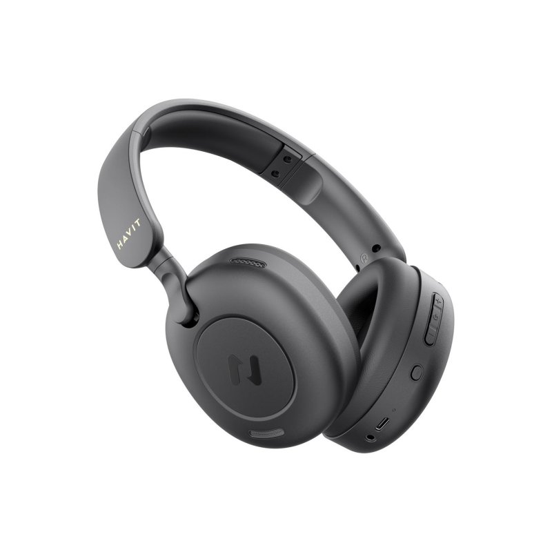 havit Casque Havit Hibrid ANC sans fil et filaire Bluetooth pour musique et usage quotidien Black