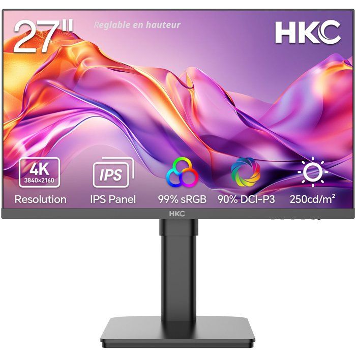 Ecran PC HKC 27 4K UHD 60Hz Dalle IPS 5ms T2752U
