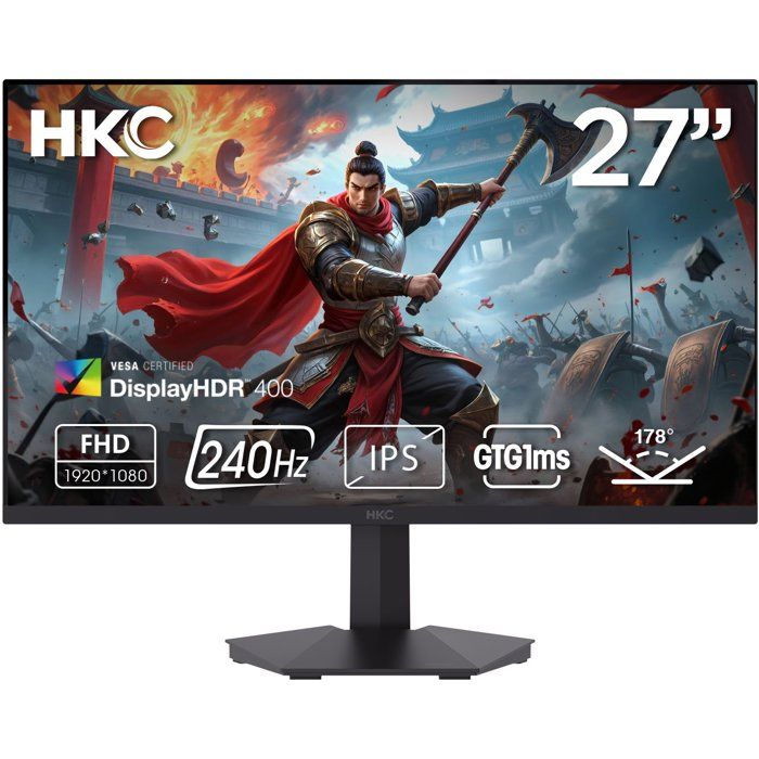 Ecran PC Gamer HKC 27 FHD 240Hz Dalle Fast IPS 1ms G27H3D
