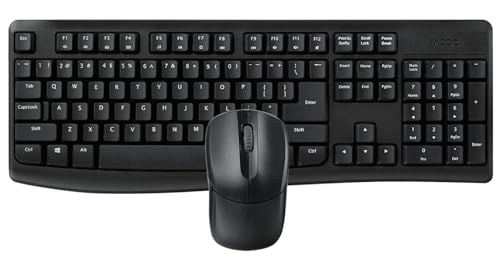 Rapoo | Souris et Clavier sans Fil X1800Pro (Souris et Clavier Bluetooth, résistant aux éclaboussures, Batterie Durable, Universel) Couleur Noire