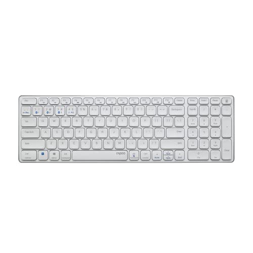 Rapoo Clavier sans Fil MULTIMODE E9700M Blade, 2.4GHz BT 5.0 BT 3.0 Blanc
