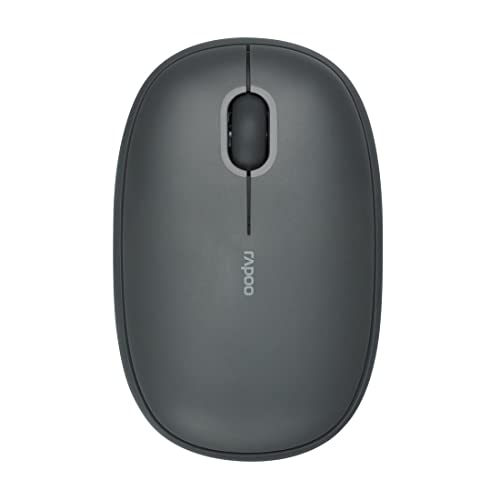 Rapoo M660 Silent grijs draadloze Multi-Mode-Muis Souris Ambidextre RF sans Fil Bluetooth Optique 1300 DPI