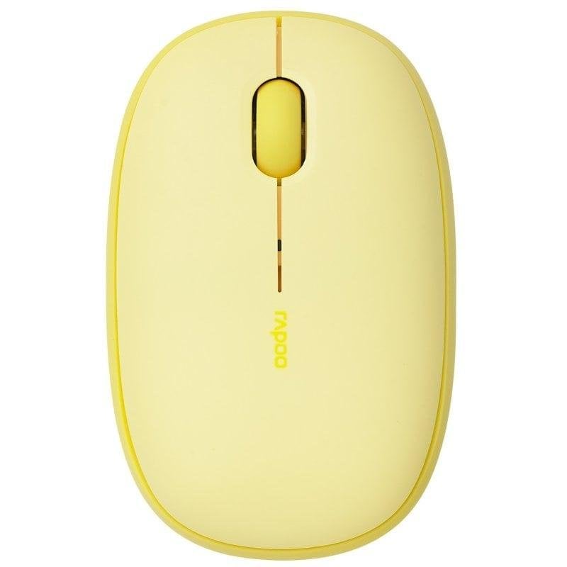 Rapoo Ratón Rapoo M660 Silent Bluetooth 1300 DPI Ambidextre Yellow