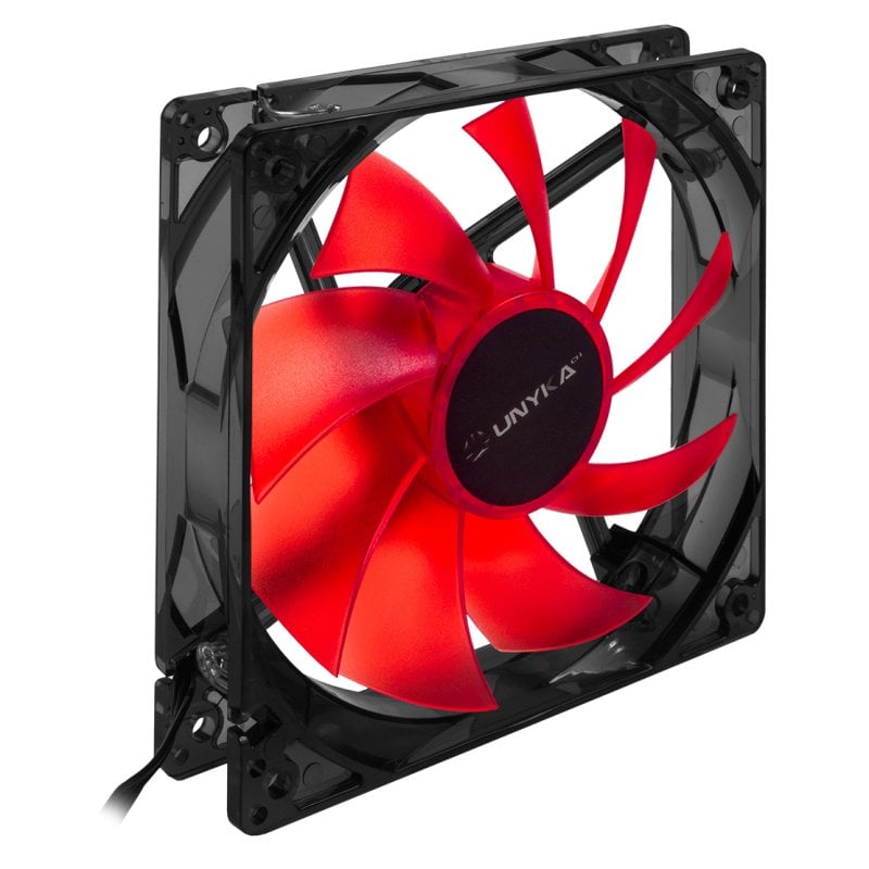 unykach Ventilateur Unykach 120x120mm LED Red