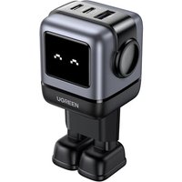 UGREEN Chargeur secteur robot 3 ports - 65W - Gris Noir