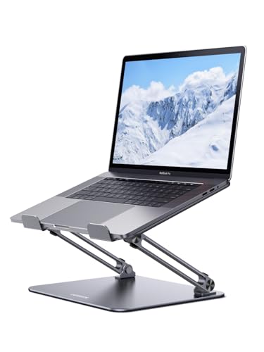 UGREEN Support Ordinateur Portable Réglable Pliable Repose Bureau Ergonomique Refroidissement Ventilé Laptop Stand 10 à 17.3 Compatible avec Macbook Air Pro HP Acer