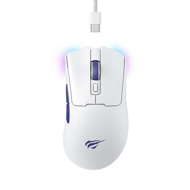 havit Ratón Havit 6950676229837 Sans Fil Câble 10000 DPI White 7 Boutons Programmables