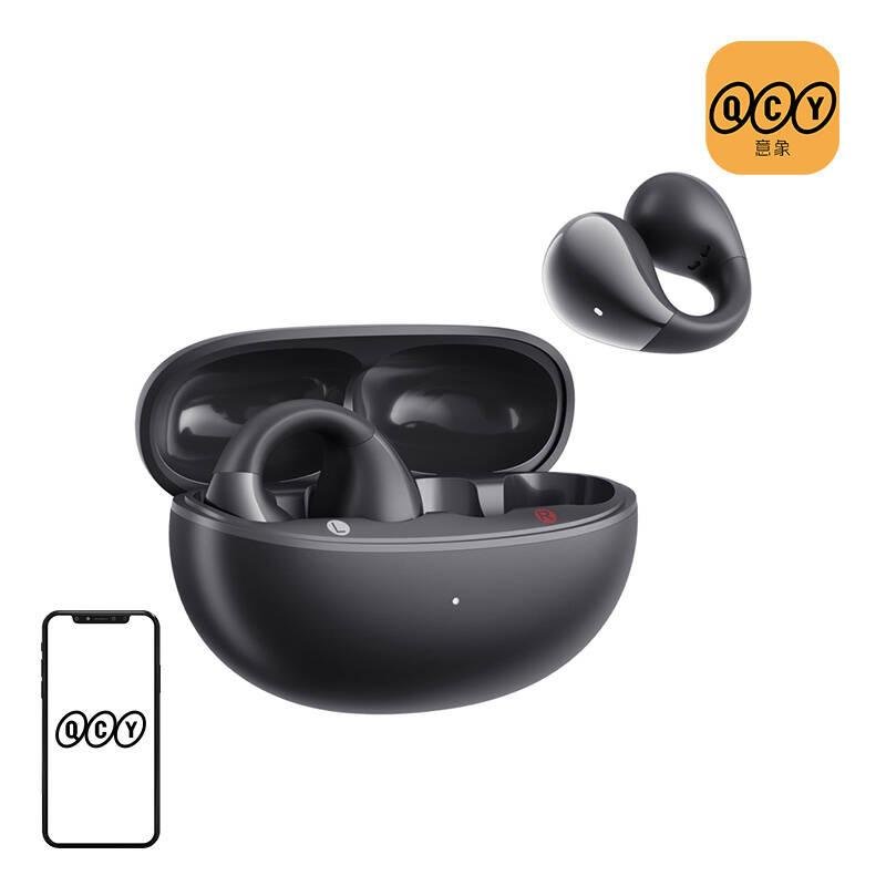 qcy Auriculares QCY Crossky Clip C30 sans fil Bluetooth 5.4 sport Black