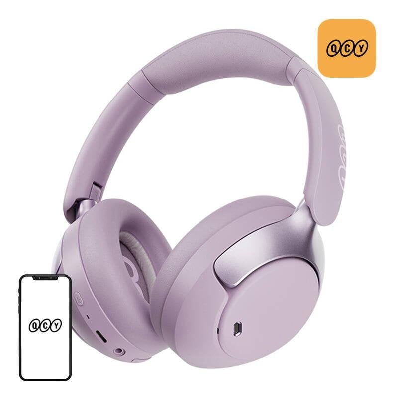 qcy Auriculares QCY H3 Pro sans fil Bluetooth avec réduction de bruit, usage quotidien, écologiques, Purple