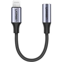 UGREEN Câble Lightning vers Jack 3,5 Tressé 10cm Noir
