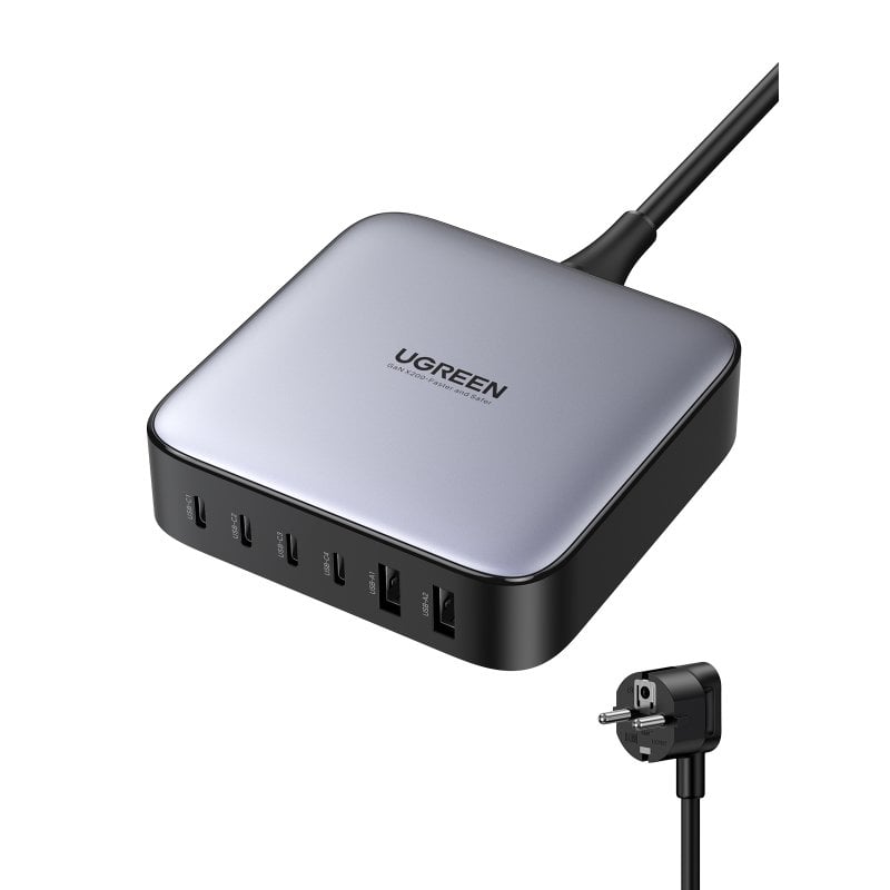 ugreen Chargeur de bureau compact haute puissance Ugreen Nexode 200 W 2 x USB-A 4 x USB-C