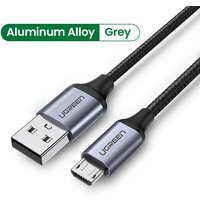 UGREEN Câble Micro USB vers USB 2.0A Tressé 1m Noir