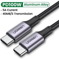 UGREEN Câble USB-C vers USB-C 100W Tressé 2m Noir