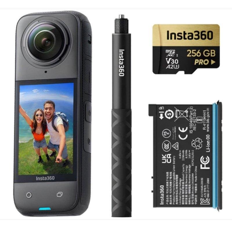 INSTA360 Caméra Sport Insta360 X4 72 MP Capteur CMOS Vidéo 8K 360° WiFi Bluetooth Écran Tactile