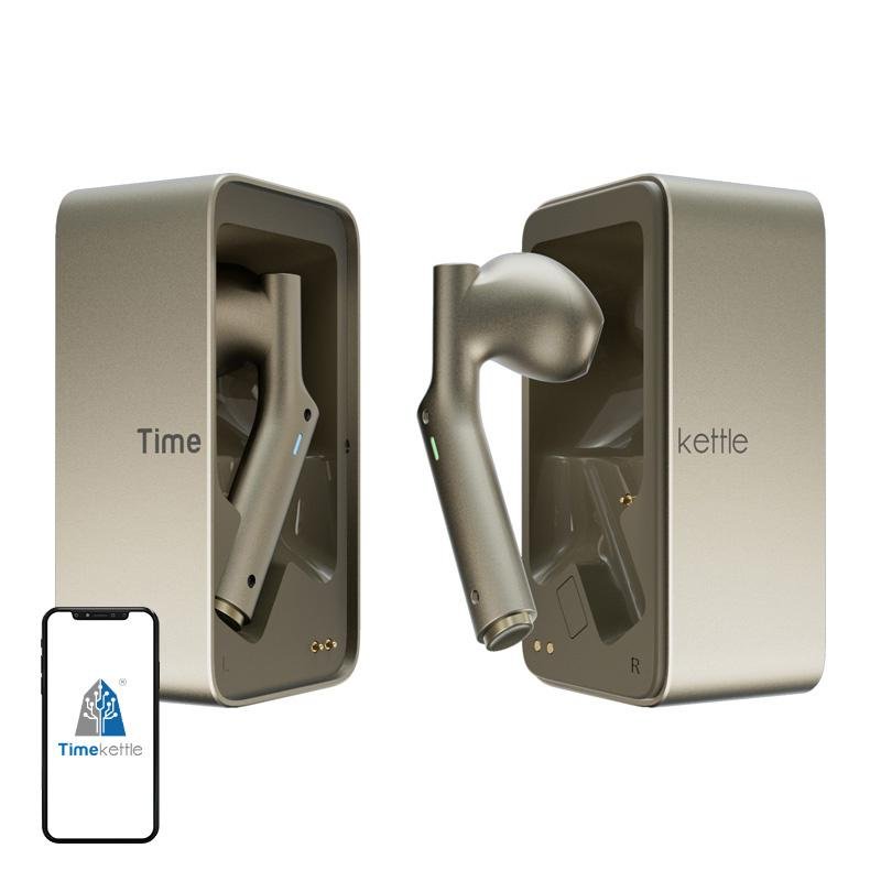 timekettle Auriculares Timekettle W4 sans fil Bluetooth TWS avec traduction instantanée Or
