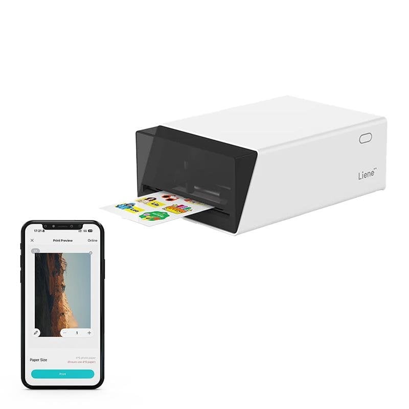 liene Imprimante thermique Bluetooth Liene DHP700 avec découpe automatique et laminage