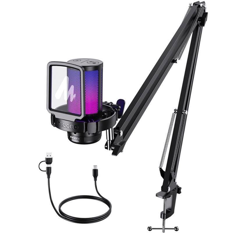 maono Microphone Maono DGM20S USB cardioïde RGB réduction de bruit