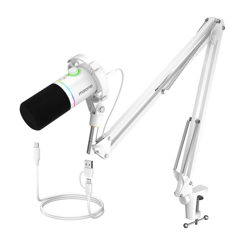 maono Microphone Maono PD200XS USB XLR cardioïde avec éclairage RGB et contrôle tactile