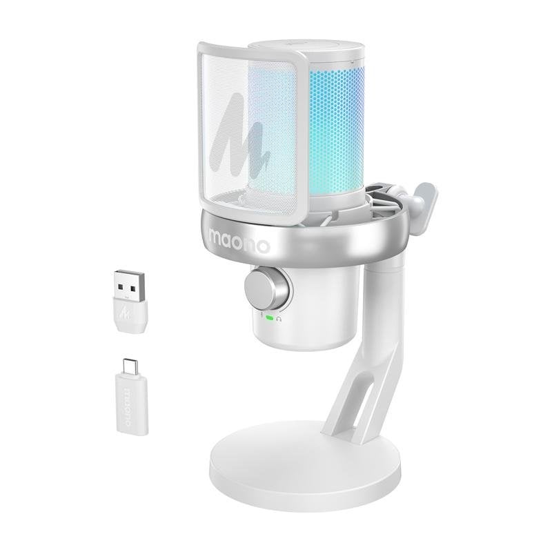 maono Microphone Maono DM40 Pro USB omnidirectionnel avec AI et éclairage RGB