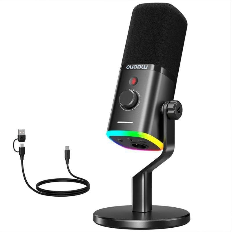 maono Microphone Maono PD100X USB XLR cardioïde RGB personnalisable